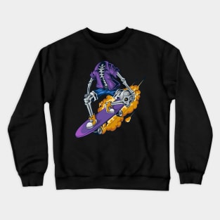 Skull Skate Skeleton Crewneck Sweatshirt